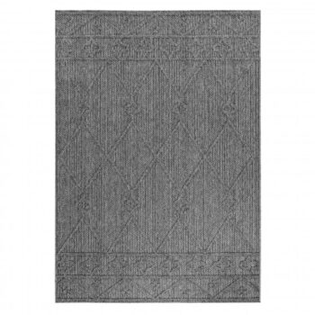 Ayyildiz, Kusový koberec Patara 4955 Grey – na von aj na doma, 140x200, šedá, chodba / predsieň