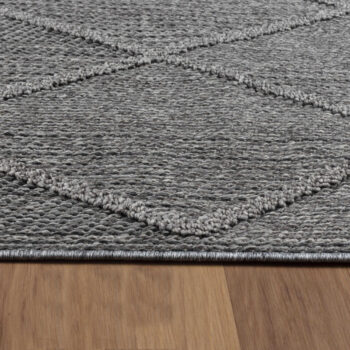Ayyildiz, Kusový koberec Patara 4955 Grey – na von aj na doma, 80x150, šedá, chodba / predsieň