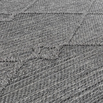 Ayyildiz, Kusový koberec Patara 4955 Grey – na von aj na doma, 80x250, šedá, chodba / predsieň