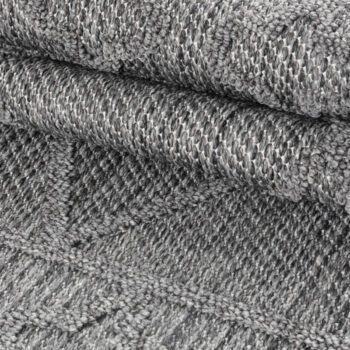 Ayyildiz, Kusový koberec Patara 4955 Grey – na von aj na doma, 80x250, šedá, chodba / predsieň