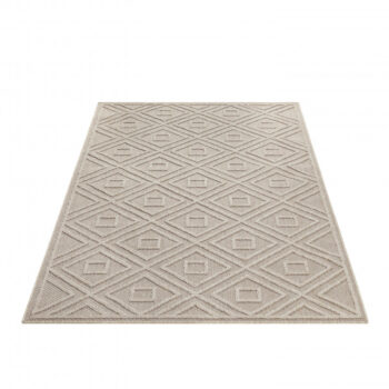 Ayyildiz, Kusový koberec Patara 4956 Beige – na von aj na doma, 200x290, béžová, chodba / predsieň