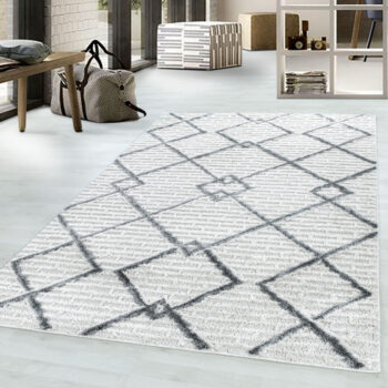 Ayyildiz, Kusový koberec Pisa 4701 Cream, 80x250, biela, obývacia izba
