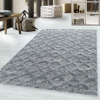 Ayyildiz, Kusový koberec Pisa 4702 Grey, 140x200, šedá, obývacia izba