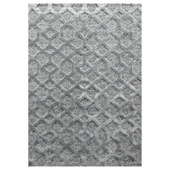Ayyildiz, Kusový koberec Pisa 4702 Grey, 80x150, šedá, obývacia izba