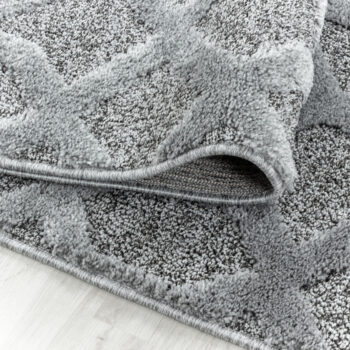 Ayyildiz, Kusový koberec Pisa 4702 Grey kruh, 80x80 (priemer) kruh, šedá, obývacia izba
