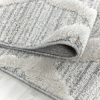 Ayyildiz, Kusový koberec Pisa 4703 Grey kruh, 80x80 (priemer) kruh, šedá, obývacia izba