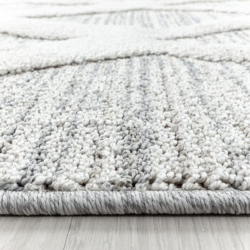 Ayyildiz, Kusový koberec Pisa 4703 Grey kruh, 80x80 (priemer) kruh, šedá, obývacia izba