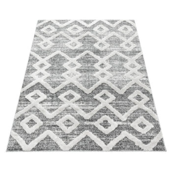 Ayyildiz, Kusový koberec Pisa 4704 Grey, 80x250, šedá, obývacia izba