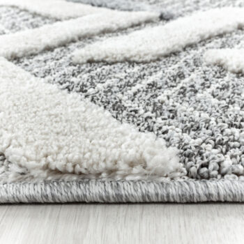 Ayyildiz, Kusový koberec Pisa 4705 Grey, 80x250, šedá, obývacia izba
