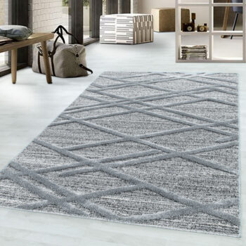 Ayyildiz, Kusový koberec Pisa 4706 Grey, 200x290, šedá, obývacia izba