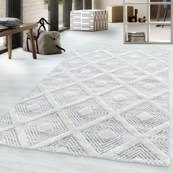 Ayyildiz, Kusový koberec Pisa 4707 Grey, 280x370, šedá, obývacia izba