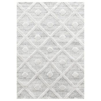 Ayyildiz, Kusový koberec Pisa 4707 Grey, 60x110, šedá, obývacia izba