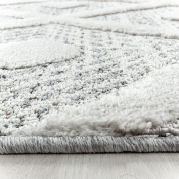 Ayyildiz, Kusový koberec Pisa 4707 Grey kruh, 120x120 (priemer) kruh, šedá, obývacia izba