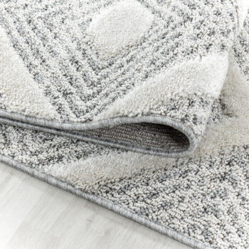 Ayyildiz, Kusový koberec Pisa 4707 Grey kruh, 80x80 (priemer) kruh, šedá, obývacia izba