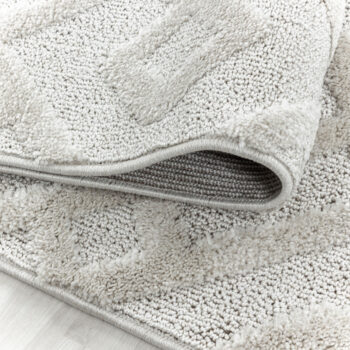 Ayyildiz, Kusový koberec Pisa 4708 Cream kruh, 80x80 (priemer) kruh, biela, obývacia izba