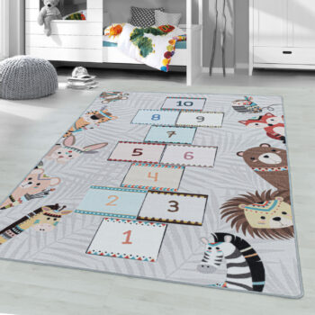 Ayyildiz, Kusový koberec Play 2903 grey, 160x230, viacfarebná, detská izba
