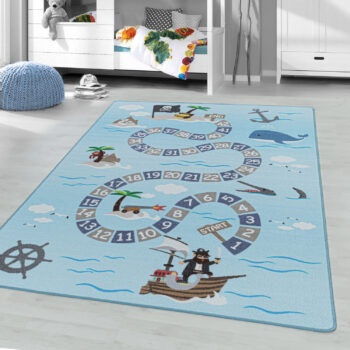 Ayyildiz, Kusový koberec Play 2908 blue, 140x200, modrá, detská izba