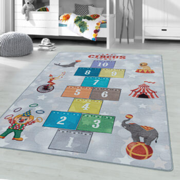 Ayyildiz, Kusový koberec Play 2909 grey, 100x150, viacfarebná, detská izba