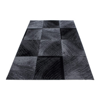 Ayyildiz, Kusový koberec Plus 8003 black, 80x150, šedá, chodba / predsieň