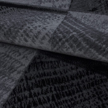 Ayyildiz, Kusový koberec Plus 8003 black, 80x150, šedá, chodba / predsieň