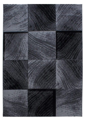 Ayyildiz, Kusový koberec Plus 8003 black, 80x300, šedá, chodba / predsieň