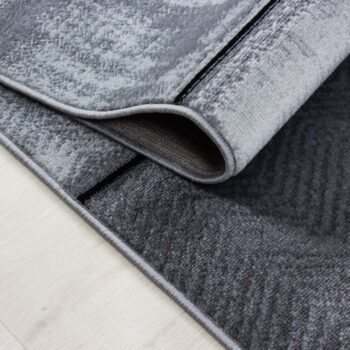 Ayyildiz, Kusový koberec Plus 8007 black, 80x300, šedá, chodba / predsieň