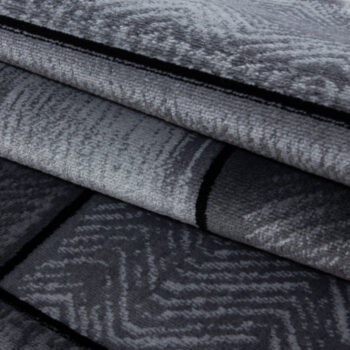 Ayyildiz, Kusový koberec Plus 8007 black, 80x300, šedá, chodba / predsieň