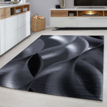 Ayyildiz, Kusový koberec Plus 8008 black, 160x230, šedá, chodba / predsieň