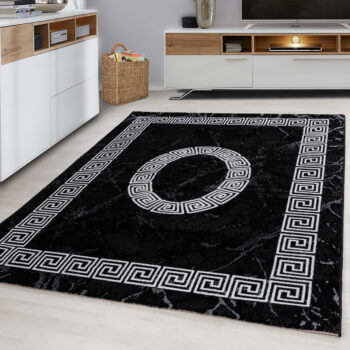 Ayyildiz, Kusový koberec Plus 8009 black, 200x290, čierna, chodba / predsieň