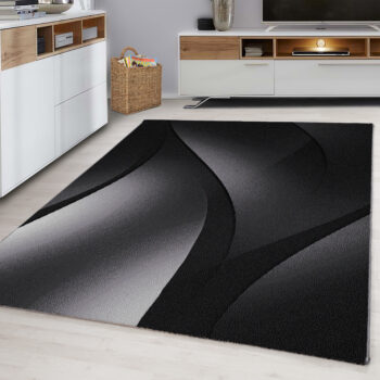 Ayyildiz, Kusový koberec Plus 8010 black, 200x290, čierna, chodba / predsieň