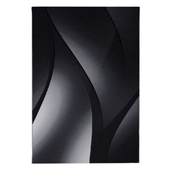 Ayyildiz, Kusový koberec Plus 8010 black, 80x150, čierna, chodba / predsieň