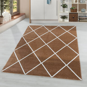 Ayyildiz, Kusový koberec Rio 4601 copper, 80x250, hnedá, kancelária