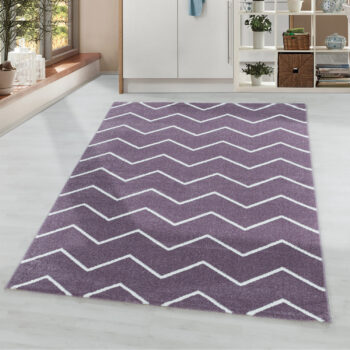 Ayyildiz, Kusový koberec Rio 4602 lila, 80x250, fialová, kancelária