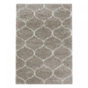 Ayyildiz, Kusový koberec Salsa Shaggy 3201 beige, 120x170, béžová, obývacia izba