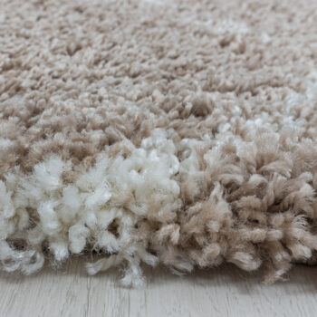Ayyildiz, Kusový koberec Salsa Shaggy 3201 beige, 80x250, béžová, obývacia izba