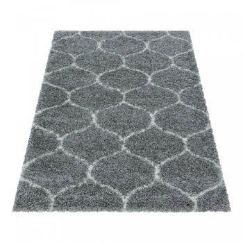 Ayyildiz, Kusový koberec Salsa Shaggy 3201 grey, 120x170, šedá, obývacia izba