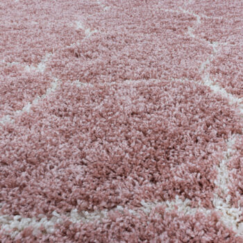 Ayyildiz, Kusový koberec Salsa Shaggy 3201 rose, 80x150, ružová, obývacia izba