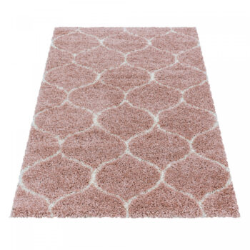 Ayyildiz, Kusový koberec Salsa Shaggy 3201 rose, 80x250, ružová, obývacia izba