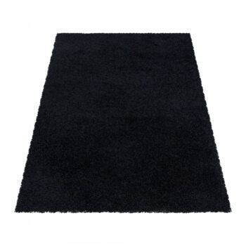 Ayyildiz, Kusový koberec Sydney Shaggy 3000 black, 300x400, čierna, obývacia izba