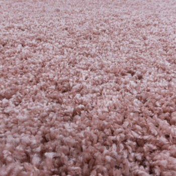 Ayyildiz, Kusový koberec Sydney Shaggy 3000 rose kruh, 160x160 (priemer) kruh, ružová, obývacia izba