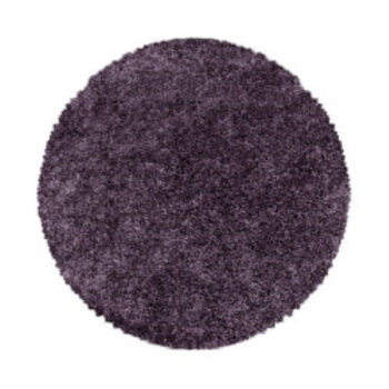 Ayyildiz, Kusový koberec Sydney Shaggy 3000 violett kruh, 120x120 (priemer) kruh, fialová, obývacia izba
