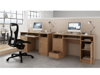PC stôl B9 2 New v prevedení buk je ideálnym riešením pre tých, ktorí hľadajú funkčný a moderný nábytok do svojho interiéru. Tento stôl od značky KONDELA ponúka praktické využitie s dostatkom úložného priestoru, čo ho robí vhodným pre rôzne typy pracovných priestorov.