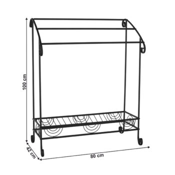 Predstavujeme vám kovový stojan na uteráky Baily v elegantnej čiernej farbe, ktorý je ideálnym doplnkom do každej modernej kúpeľne. Tento praktický a štýlový stojan je navrhnutý tak, aby poskytoval dostatok priestoru pre vaše uteráky a zároveň dodal vašej kúpeľni sofistikovaný…