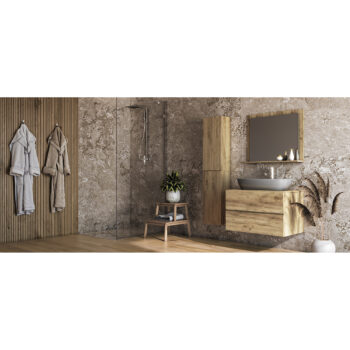 Kúpeľňová skrinka na stenu (2 ks) BALETA 2S poskytne mimoriadny úložný priestor pre všetky uteráky, kozmetické prípravky a iné drobnosti, ktoré v kúpelni nesmú chýbať. Komplet dvoch rovnakých skriniek zo sebou nesie veľké výhody v ich zavesení na stenu. Môžete ich zavesiť zvisle vedľa seba,…