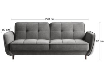 Praktický a pohodlný nábytok, ktorý nezaberie veľa miesta a zároveň bude miestom pre oddych a relax, sa môže stať súčasťou aj Vašej domácnosti v podobe rozkladacej pohovky s úložným priestorom BALTINO. Elegancia a štýl sedačky je ešte viac podškrtnutá vysokými drevenými nožičkami čiernej farby,…