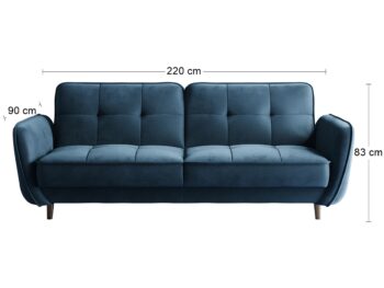 Praktický a pohodlný nábytok, ktorý nezaberie veľa miesta a zároveň bude miestom pre oddych a relax, sa môže stať súčasťou aj Vašej domácnosti v podobe rozkladacej pohovky s úložným priestorom BALTINO. Elegancia a štýl sedačky je ešte viac podškrtnutá vysokými drevenými nožičkami čiernej farby,…