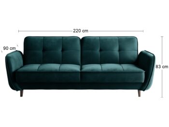 Praktický a pohodlný nábytok, ktorý nezaberie veľa miesta a zároveň bude miestom pre oddych a relax, sa môže stať súčasťou aj Vašej domácnosti v podobe rozkladacej pohovky s úložným priestorom BALTINO. Elegancia a štýl sedačky je ešte viac podškrtnutá vysokými drevenými nožičkami čiernej farby,…