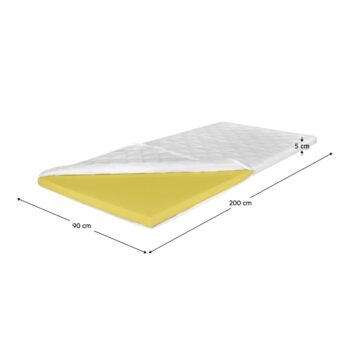 Penový matrac Bambi Typ 5 90 s rozmermi 90x200 cm je ideálnym riešením pre tých, ktorí hľadajú pohodlný a praktický doplnok do svojej spálne. Tento matrac je vyrobený z kvalitného materiálu, konkrétne z polyesteru a Komfortan peny, čo zaručuje príjemný pocit pri ležaní…