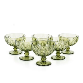 Predstavujeme vám elegantný pohár na zmrzlinu Barolo Typ 5, ktorý je ideálnym doplnkom pre každú domácnosť. Tento set obsahuje šesť kusov pohárov s objemom 300 ml, ktoré sú vyrobené z kvalitného skla a ponúkajú moderný vzhľad v sviežej zelenej farbe. Poháre sú navrhnuté tak, aby priniesli do…