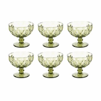 Predstavujeme vám elegantný pohár na zmrzlinu Barolo Typ 5, ktorý je ideálnym doplnkom pre každú domácnosť. Tento set obsahuje šesť kusov pohárov s objemom 300 ml, ktoré sú vyrobené z kvalitného skla a ponúkajú moderný vzhľad v sviežej zelenej farbe. Poháre sú navrhnuté tak, aby priniesli do…